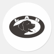 Labrador Retriever Round Stickers