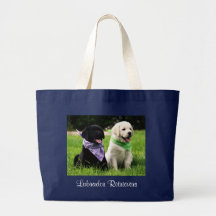 Labrador Retrievers Puppies Jumbo Canvas Tote Bag