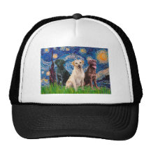 Labradors (3) - Starry Night Trucker Hats