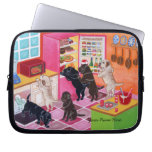 Labradors in the kitchen Painting Computer Sleeve