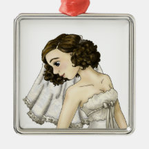 Lace Bride Christmas Ornament