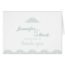 Lace Doily Thank You Note in MInt Cards