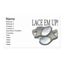Lace Em Up Business Card Template
