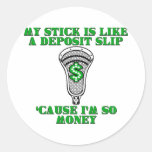 Lacrosse Smack Money Sticker