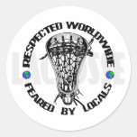 Lacrosse Smack RespectedWorldwide Back Sticker