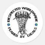Lacrosse Smack RespectedWorldwide Sticker