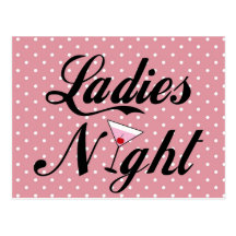 Ladies Night Post Card