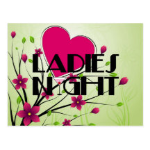 Ladies Night Post Card