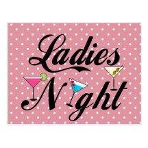 Ladies Night Post Card
