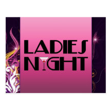 Ladies Night Postcard