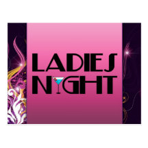 Ladies Night Postcard