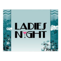 Ladies Night Postcard