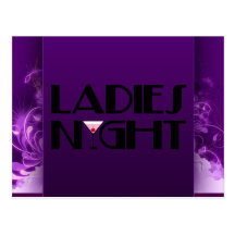 Ladies Night Postcard