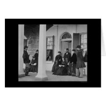 Lady and Officers at Fort Monroe, VA 1864 Greeting Cards