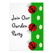 Lady Bug Theme Card invitations