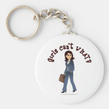 Lady CEO in Business Suit Keychains