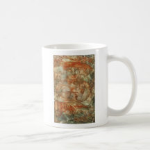 'Lady in Red' Watercolor coffee mug by unASLEEP