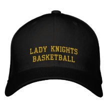 Lady Knights Basketball Embroidered Baseball Cap