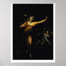 Lady Macbeth Sleepwalking, 1783 (oil on canvas) Posters