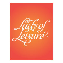 Lady Of Leisure 1B Post Card