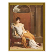 Lady on a couch postcards