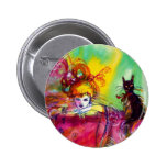 LADY WITH BLACK CAT BUTTONS