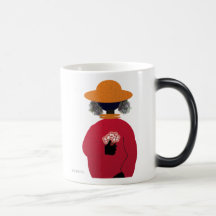 Lady with Flowers Coffee Mugs
