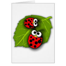 Ladybird Beetle Greeting Card