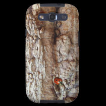 Ladybug on tree bark casemate cases
