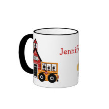 Ladybug School Bus Teacher Mug