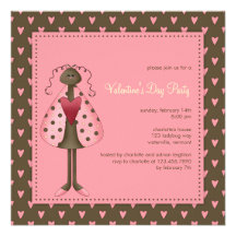 Ladybug :: Valentine's Day Party Invitation