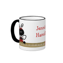 Ladybug With Ruler Teacher Mug