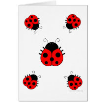 Ladybugs Blank Card
