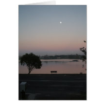 Lagoon Dusk Folding Card