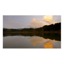 Lake at sunset - 2012 pocket calendar business cards