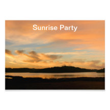Lake Casitas Sunrise Custom Invitations