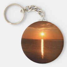 Lake Huron Sunrise Keychain