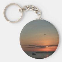 Lake Michigan Early Morning Sunrise Key Chain