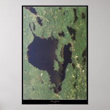 Lake Sebago, Maine satellite poster