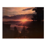 Lake Tahoe Sunrise Vintage Postcard