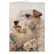 Lakeland Terrier Among Roses card