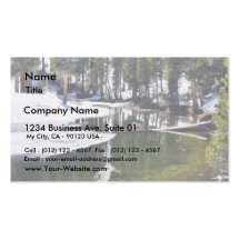 Lakes Snow Trees Forrests Business Cards