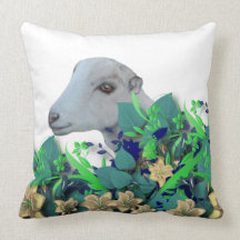 LaMancha Dairy Goat Herd Name Goat Pillow