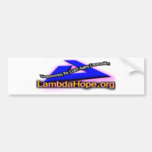 Lamda Hope Logo Bumper Stickers