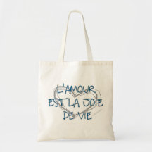 "L'amour..." Series Basic Tote Tote Bags
