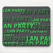 Lan Party Logo Mousepads