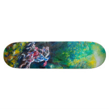 LANCELOT RIDING IN GREEN FOREST SKATEBOARD