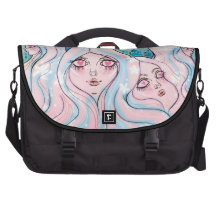 "Land of Girl Head Mountains" Laptop Bag
