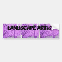landscape artist bumper sticker