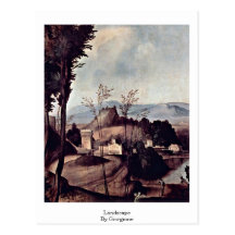 Landscape By Giorgione Post Card